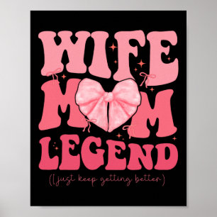 Poster Femme Maman Légende Cool Moms Club Mothers Day Coq