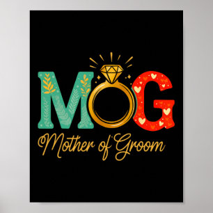 Poster Femme Mère De La Groom Mob Mog Maman Mariage Bac