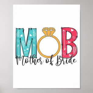 Poster Femme mère de la mariée Mob Mog enterrement de vie