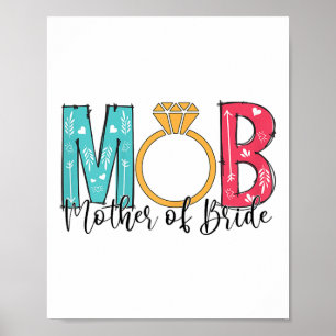Poster Femme mère de la mariée Mob Mog Enterrement de vie