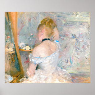 Poster Femme morisot à sa Toilette Impressionniste França