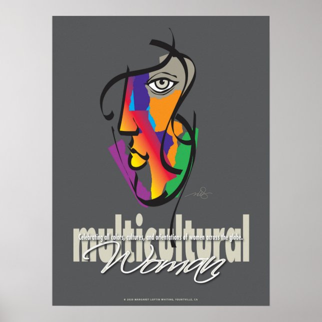 Poster Femme multiculturelle (Devant)