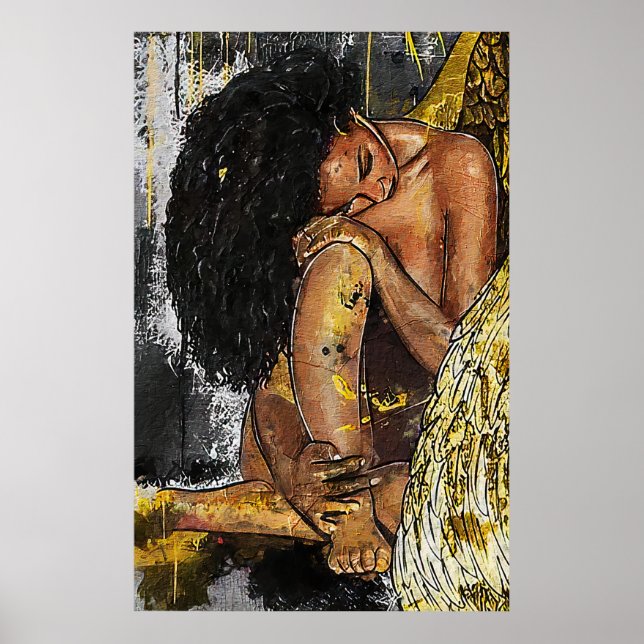 Poster Femme noire afro-américaine (Devant)