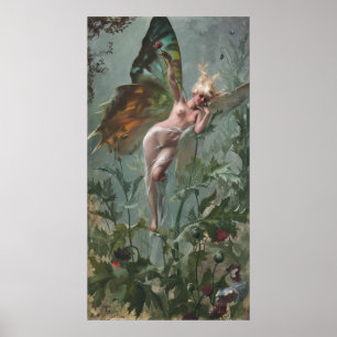 Poster Femme Papillon, par Luis Ricardo Falero