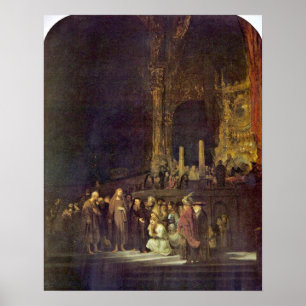 Poster Femme prise en Adulte par Rembrandt van Rijn