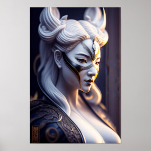 Poster Femme Procelain