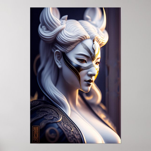 Poster Femme Procelain (Devant)