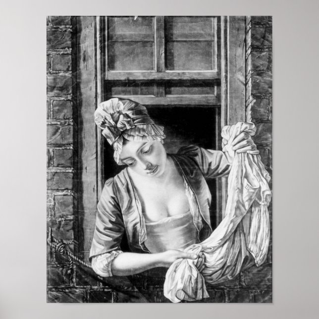 Poster Femme qui se lave (Devant)