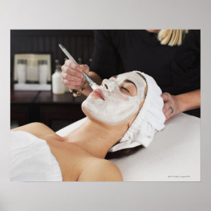 Poster Femme recevant un traitement Spa