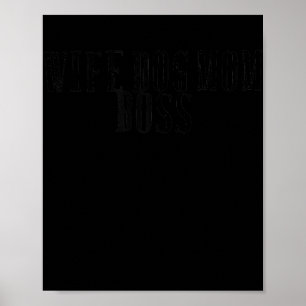 Poster Femme Sarcastique Funny Dire Femme Chien Maman Pat