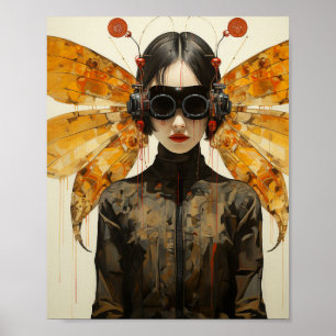 Poster Femme Scifi Insect