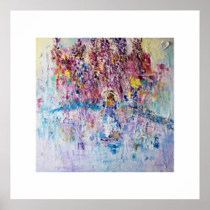 Poster Femme sous la glycine