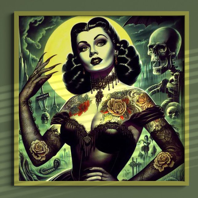 Poster Femme Tattoo Goth (Créateur téléchargé)