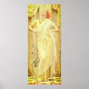 Poster Femme victorienne Albert moore canaries renaissanc