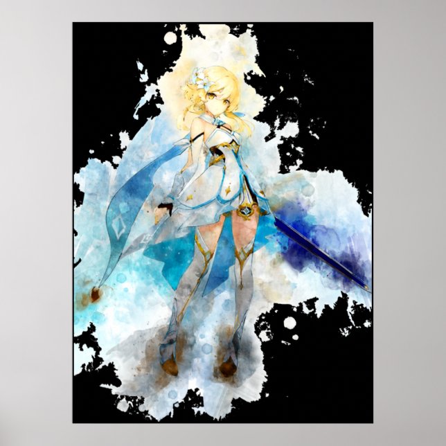 Poster Femme voyageuse - Impact génétique (Devant)