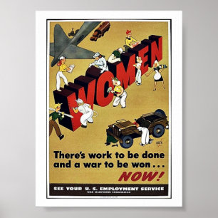 Poster Femmes 2ème guerre mondiale