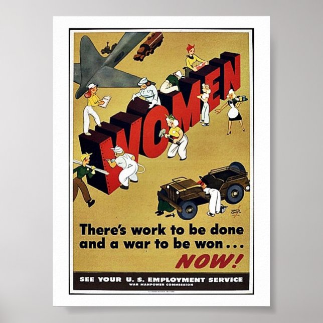 Poster Femmes 2ème guerre mondiale (Devant)