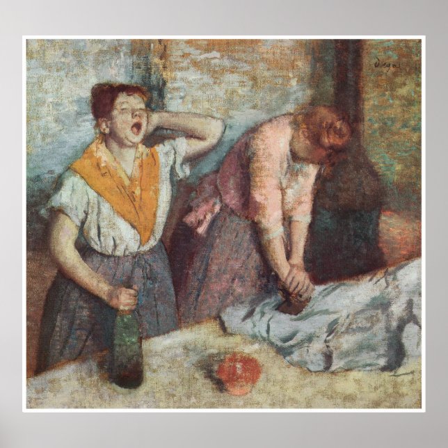 Poster Femmes à repasser, c. 1884-86, Edgar Degas (Devant)
