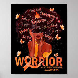 Poster Femmes Afro Noires Américaines Reine Sclérose en P