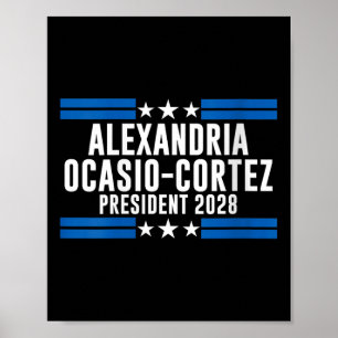 Poster Femmes Alexandria Ocasio Cortez Pour Président 202