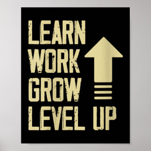 Poster Femmes Apprendre Travailler Grandir Niveau Supérie