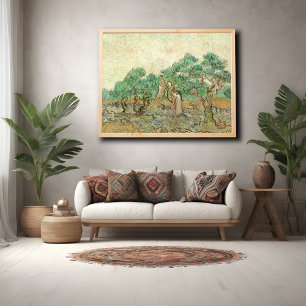 Poster Femmes cueillant des olives, Van Gogh