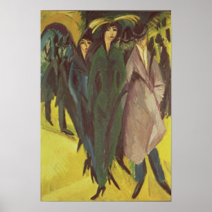 Poster Femmes dans la rue, 1915