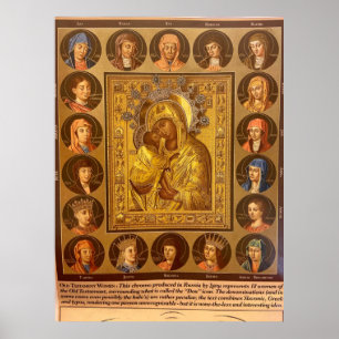 Poster Femmes de l'Ancien Testament avec Notre-Dame