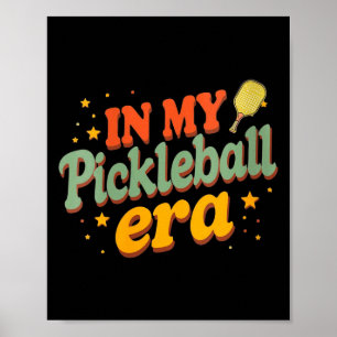 Poster Femmes de l'ère du pickleball joueuse de pickle ré