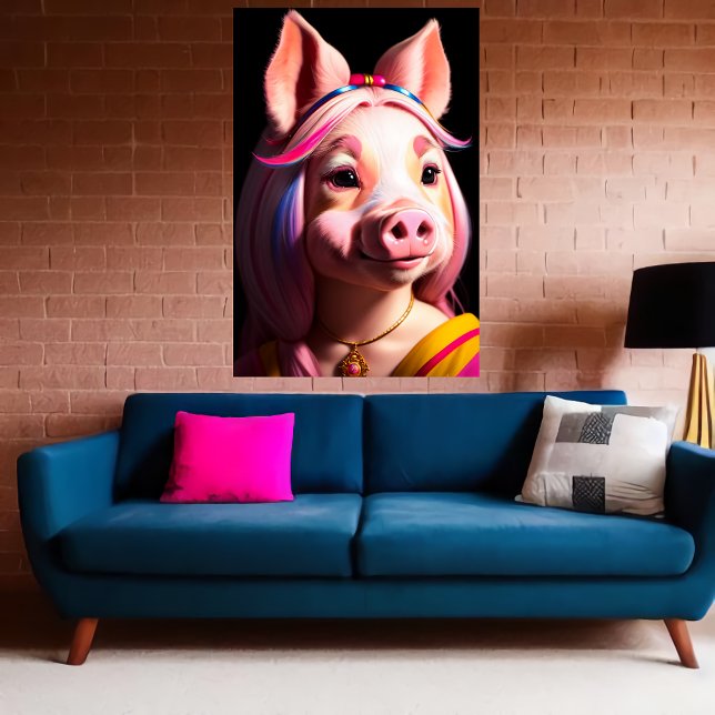 Poster Femmes de porc anthropomorphes | Art AI (Créateur téléchargé)