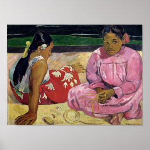 Poster Femmes de Tahiti, Sur la plage, 1891