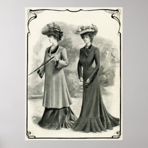 POSTER FEMMES D'ÉLÉGANCE DE 1902
