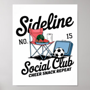 Poster Femmes en marge du club social Footballeur Maman J