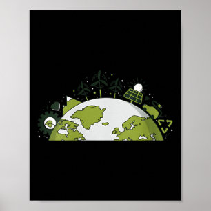 Poster Femmes Énergie renouvelable & Recyclage -