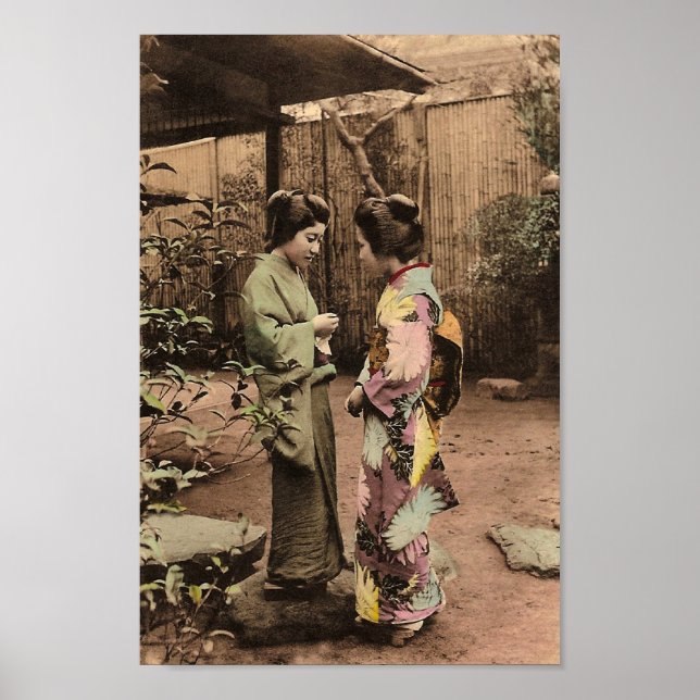 Poster Femmes japonaises vintages (Devant)