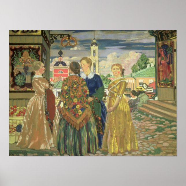 Poster Femmes marchandes (Devant)