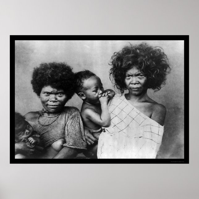 Poster Femmes Negrito Philippines 1898 (Devant)
