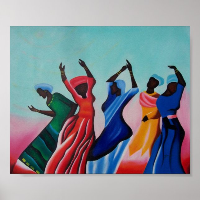 Poster Femmes noires dansant (Devant)