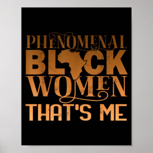 Poster Femmes noires phénoménales histoire afro-américain