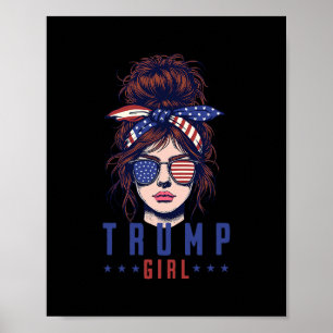 Poster Femmes Oui Je Suis Une Fille Trump Passez À Autre 