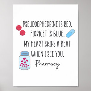 Poster Femmes Pharmaciennes Valentines Technicien En Phar