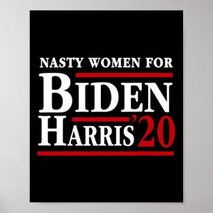 Poster Femmes pour Joe Biden Kamala Harris 2020 Anti Trum