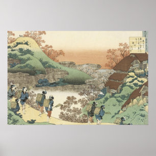 Poster Femmes retournant à la maison (toile)