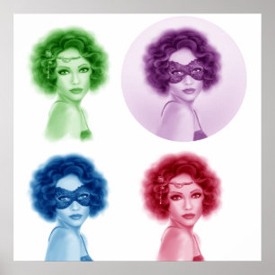 Poster Femmes rétro