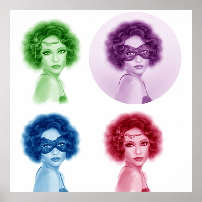 Poster Femmes rétro (Devant)