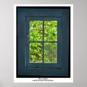 Poster Fenêtre bleue