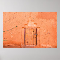 Fenêtre en bois fermée dans la maison marocaine tr