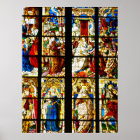 Fenêtre en verre tendu dans la cathédrale de Colog