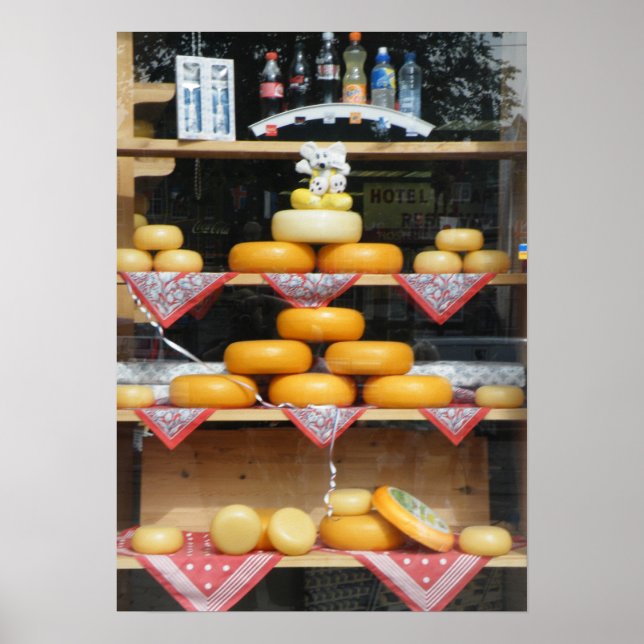 Poster Fenêtre Fromage à Amsterdam (Devant)