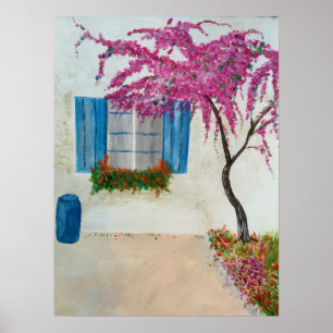 Poster Fenêtre grecque